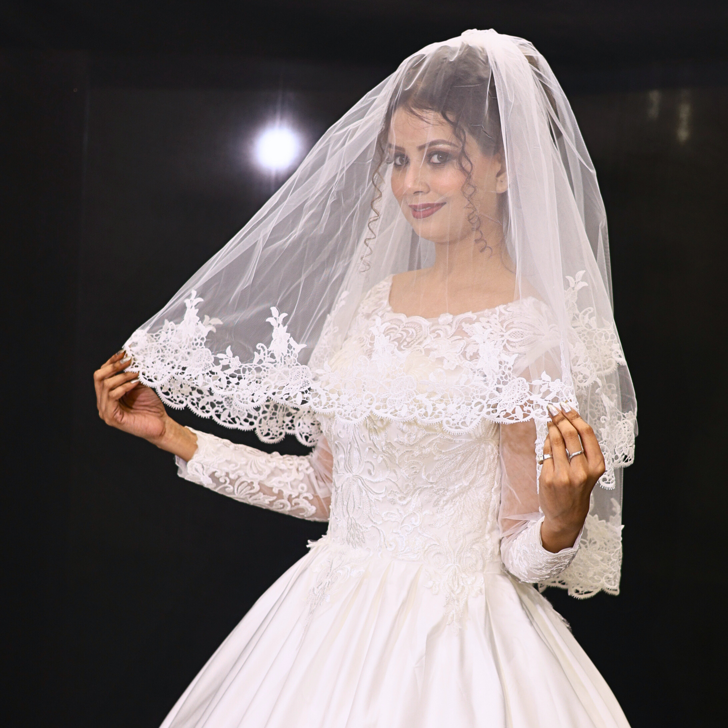 GownLink Bridal Veil With Comb for Weddings GLCP3-1