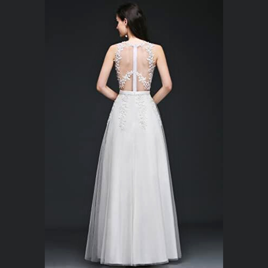 GownLink White Wedding Gown GLCPS733
