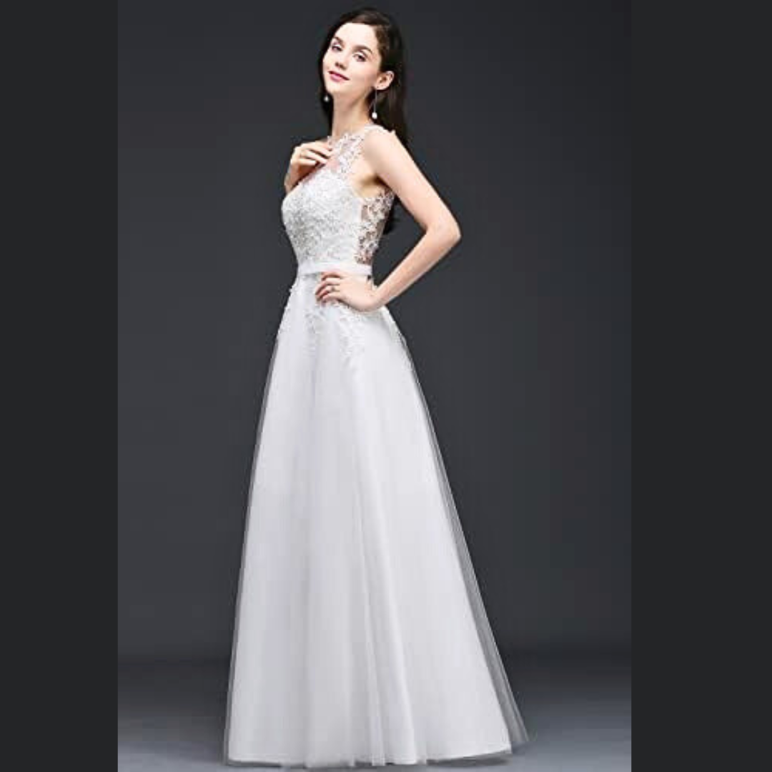 GownLink White Wedding Gown GLCPS733