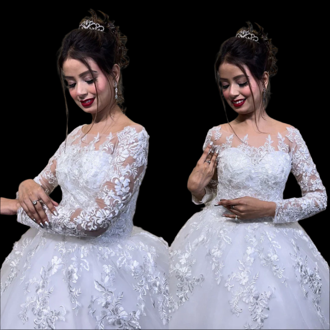 GownLink Divine Grace Christian Gowns Catholics White Train Gown GLTD50T