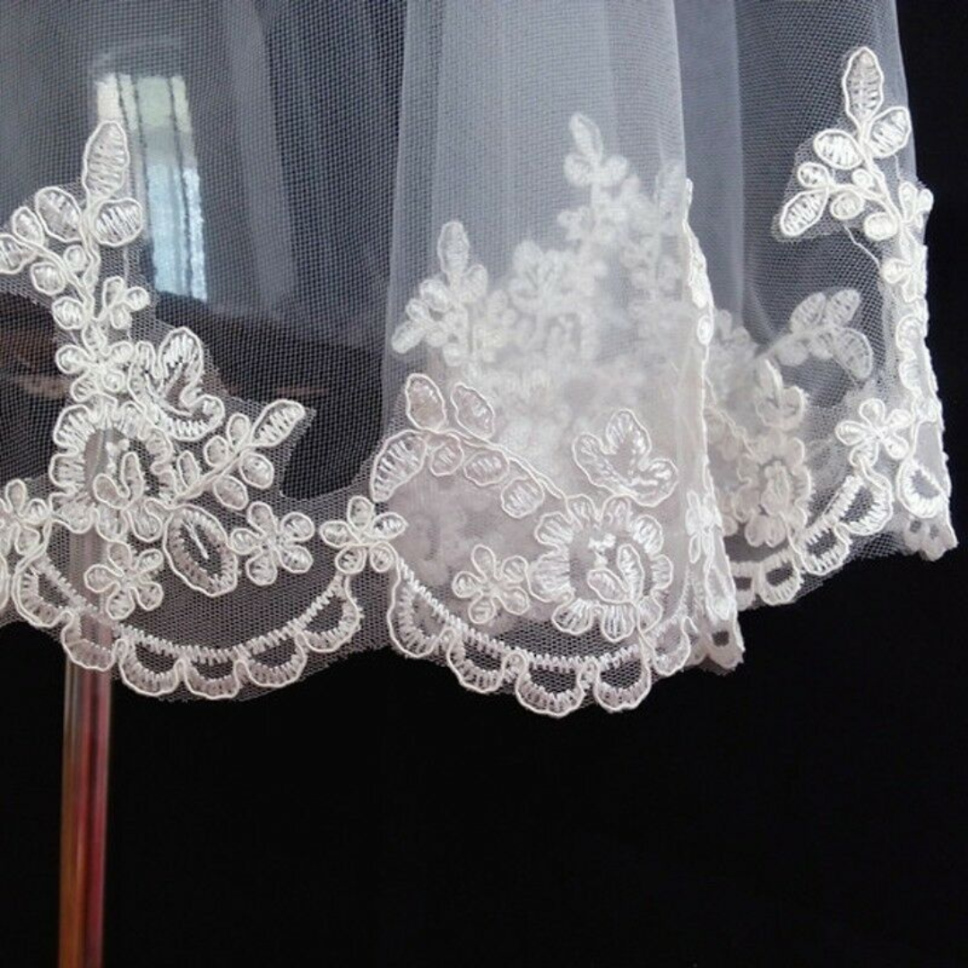 GownLink Bridal 3mtr Long Veil for Christian and Catholic Wedding GLV06