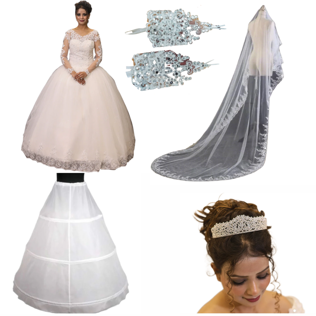GownLink's Christian Bride Wedding Luxurious Royal Combo Set of Five Combo-189CB