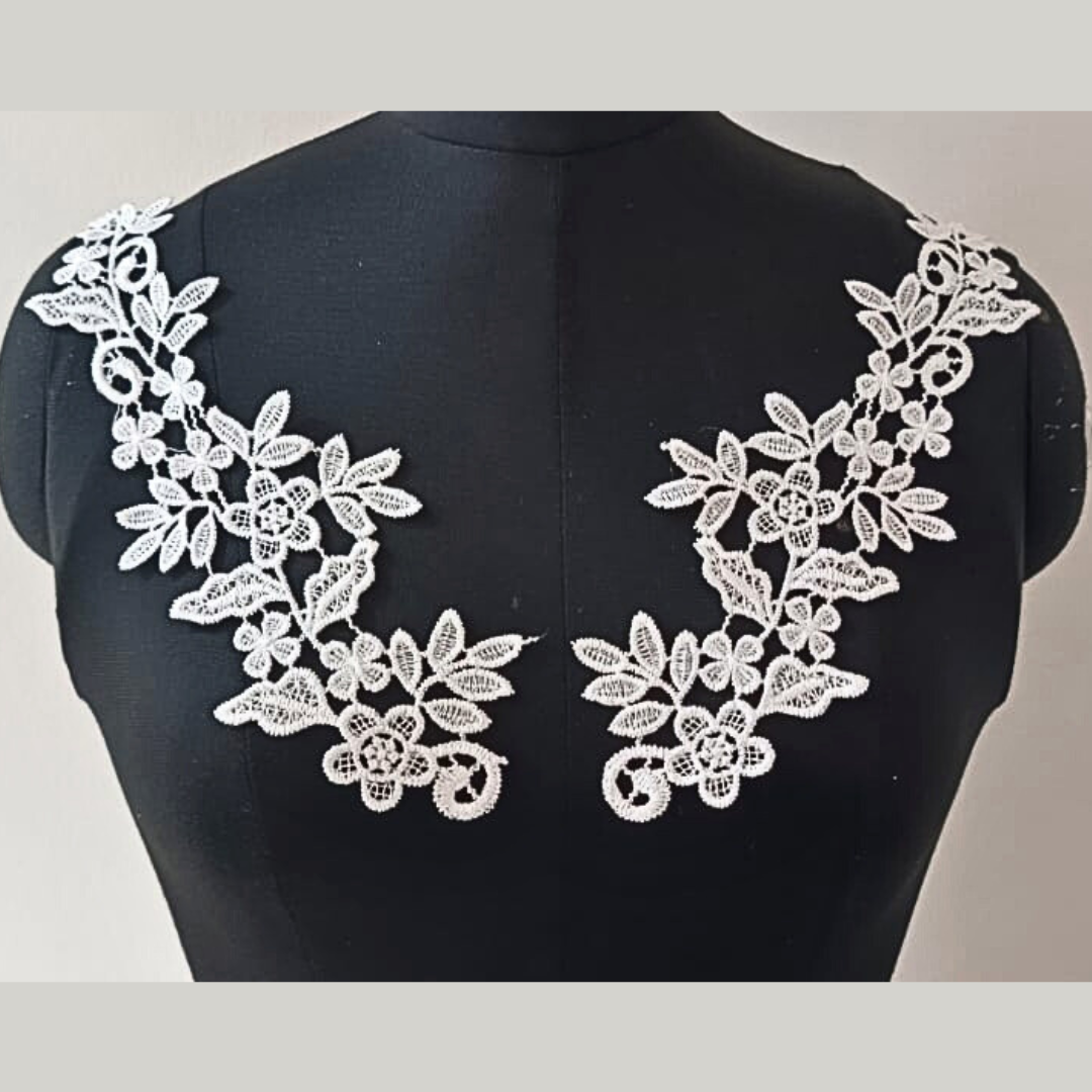 GownLink White Patches for wedding Gown -KD03 Patch