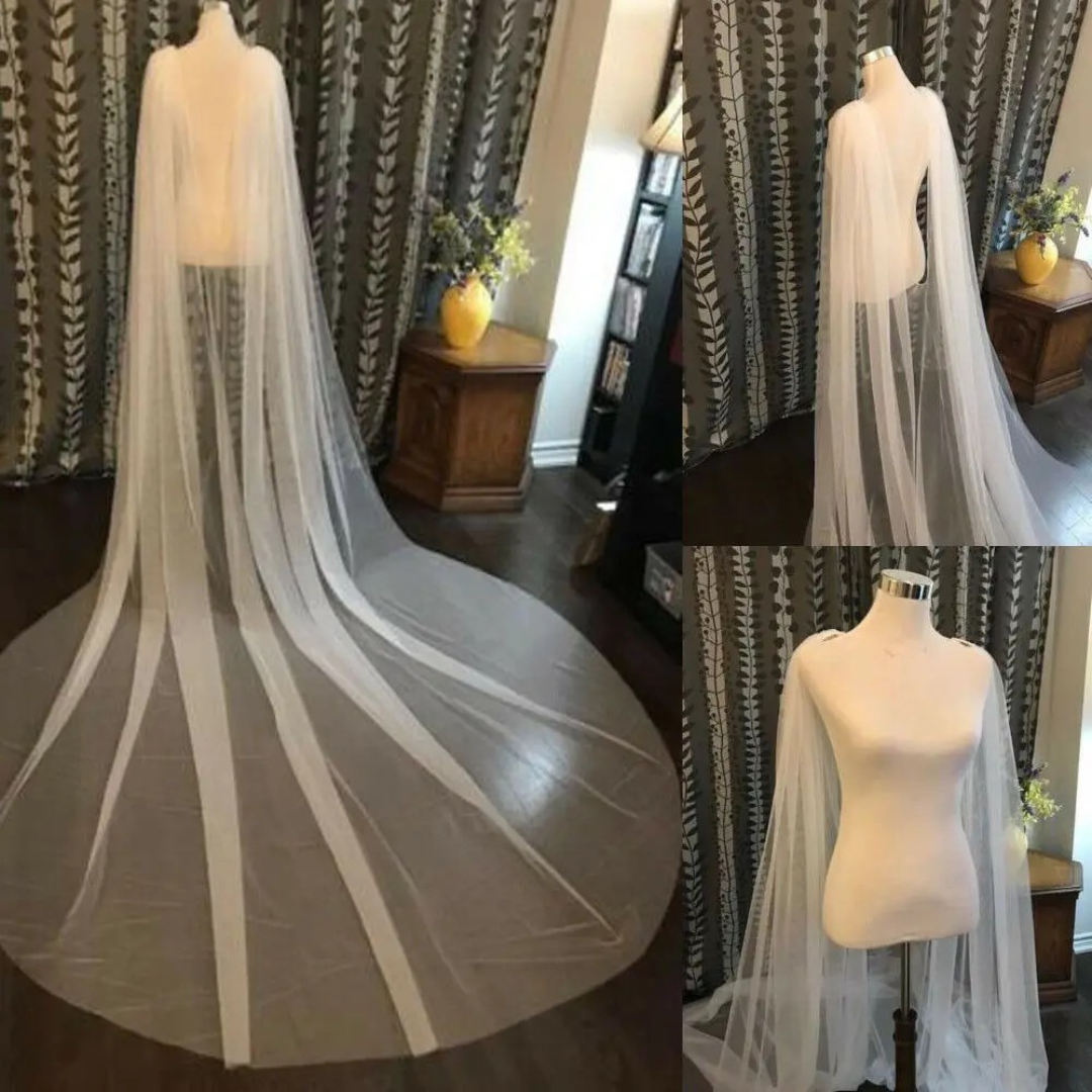 GownLink ,S New Arrival White Wedding Veils Cape Wedding accessories marriage complementors