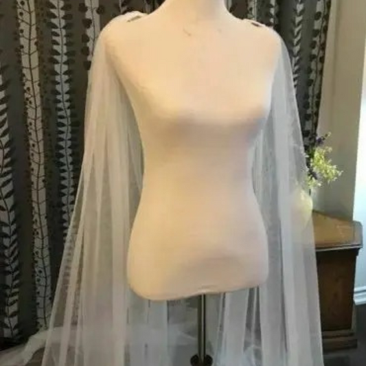 GownLink ,S New Arrival White Wedding Veils Cape Wedding accessories marriage complementors