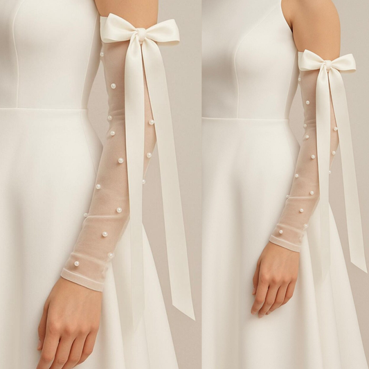 GownLink Classy Bridal Gloves for Christian & Catholic Wedding G-97