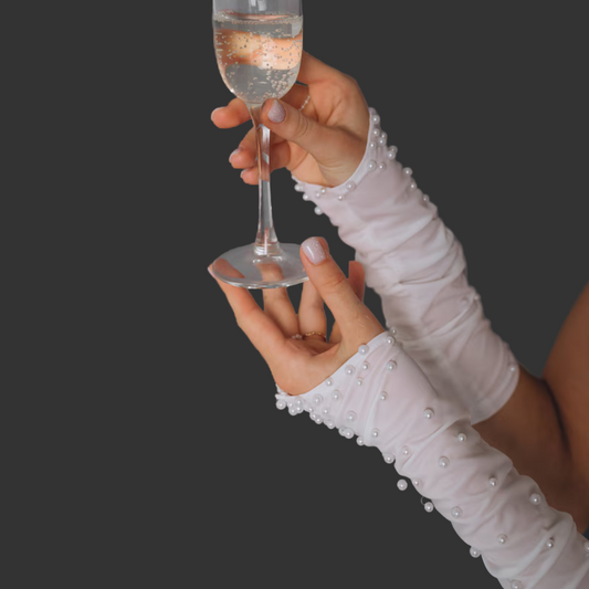 GownLink white Bridal Gloves for Wedding G-40