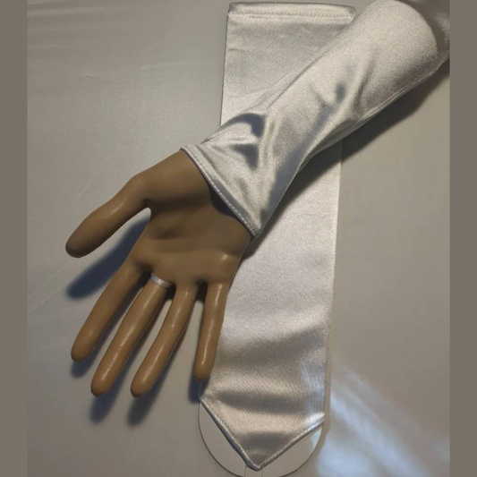 GownLink white Bridal Gloves for Wedding G-125