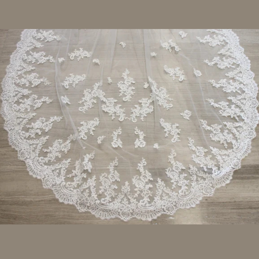 GownLink Long 2 tier Veil Church Wedding GLHLCV-10