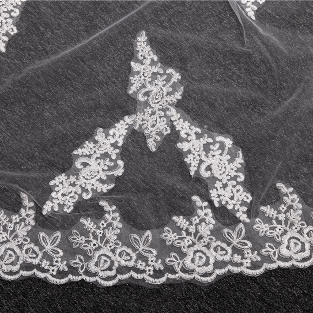Embroidered Christian Wedding Veil Bhusawal India