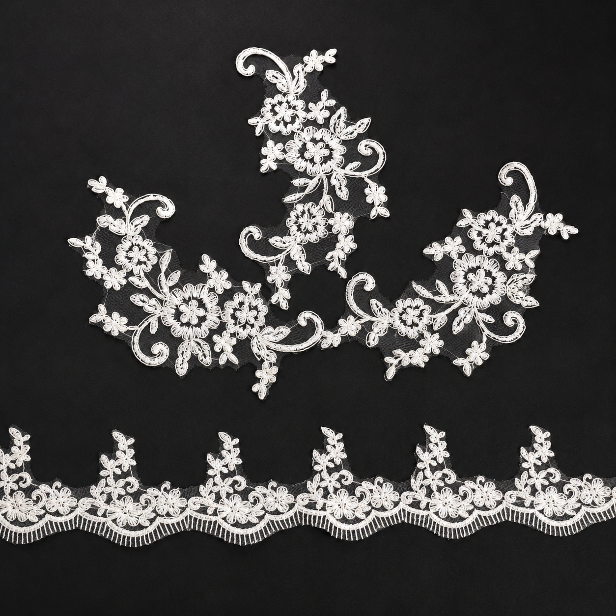 Full spread view of Bridal Veil on flat surface — GownLink GLHL31