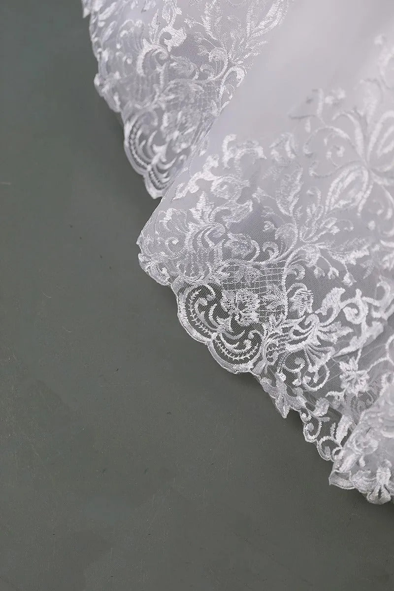 GownLink Adorable White Wedding Princess Gown GLVLQD10B