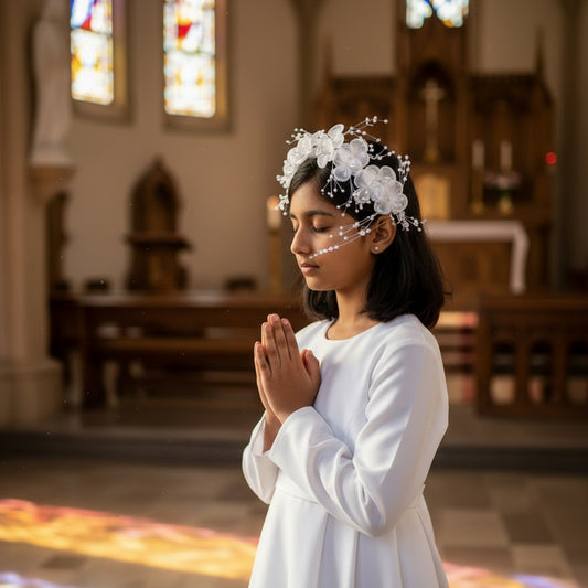 GownLink first holy communion Wreath hair accessory