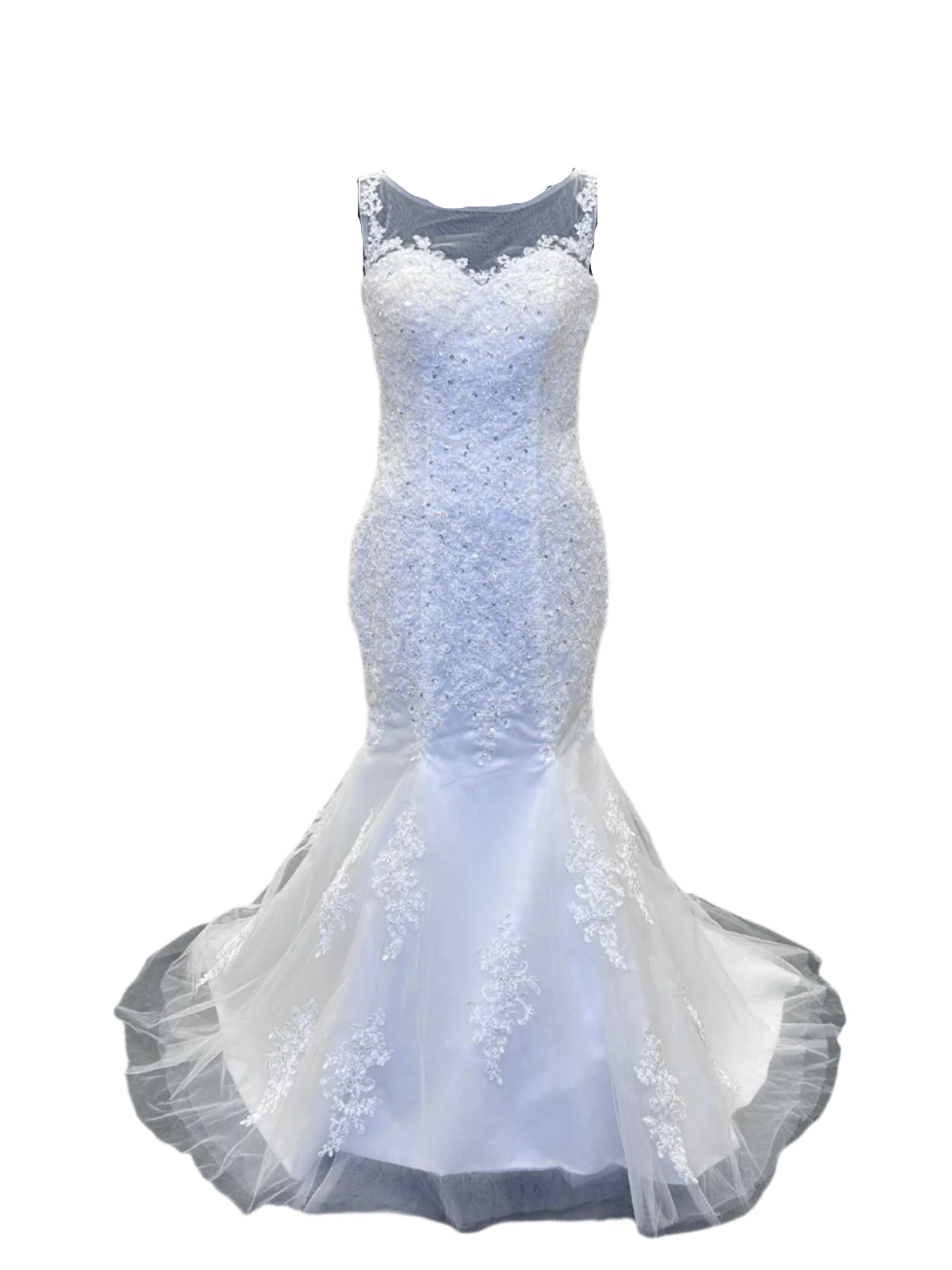GownLink Bridal Mermaid Gown GLD290 With Sleeves For Christian & Catholic Wedding