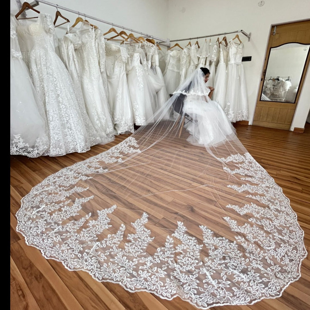 4 meters veil for church wedding