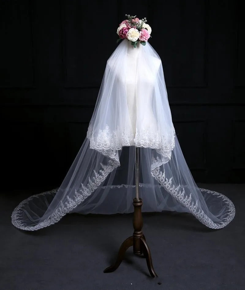 GownLink Cathedral Bridal Veil for Christian and Catholic Weddings GLV5