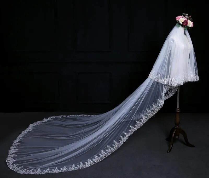 GownLink Cathedral Bridal Veil for Christian and Catholic Weddings GLV5