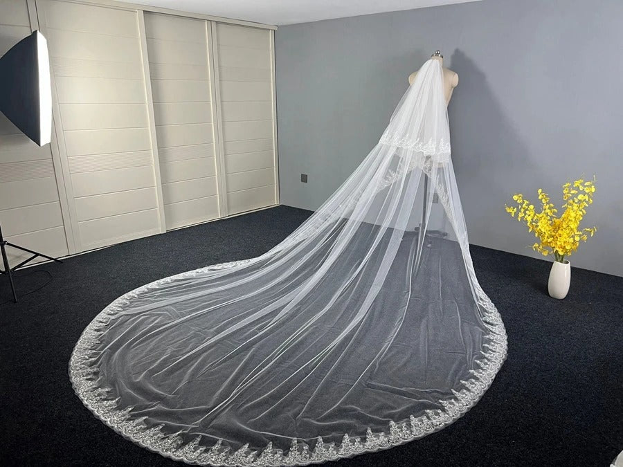 GownLink Cathedral Bridal Veil for Christian and Catholic Weddings GLV5