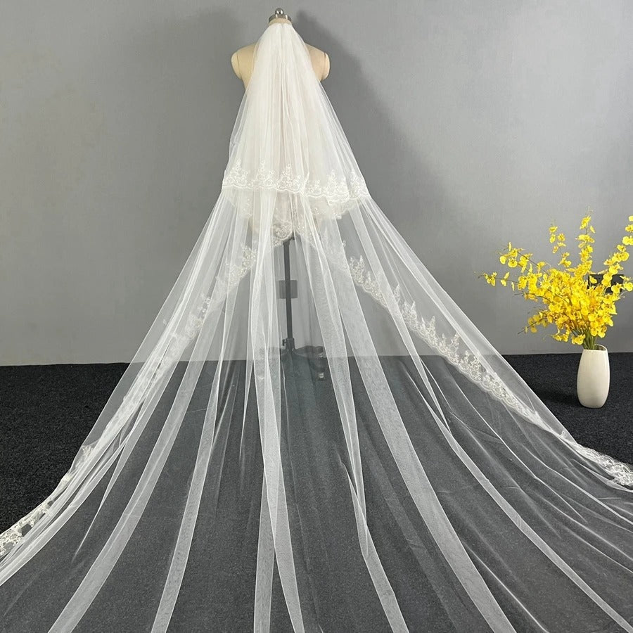 GownLink Cathedral Bridal Veil for Christian and Catholic Weddings GLV5