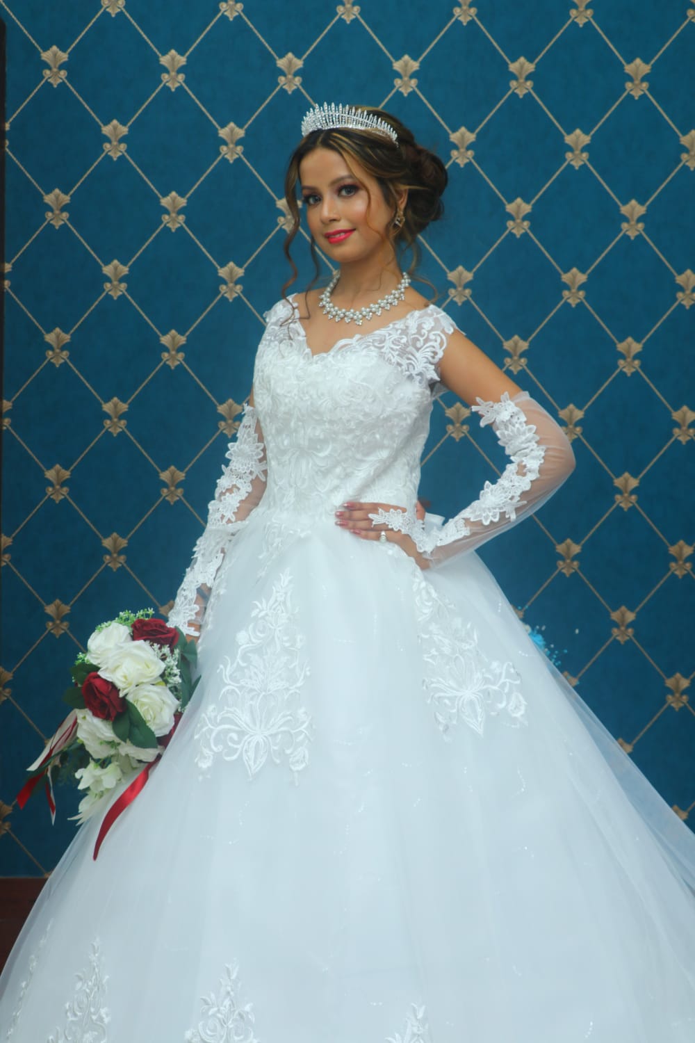 White Church Bridal Crown In Nagaland