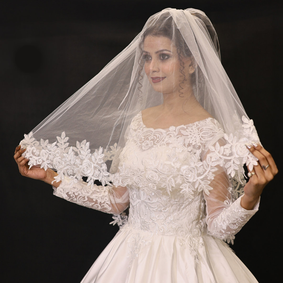 modest-church-wedding-veil in Lucknow
