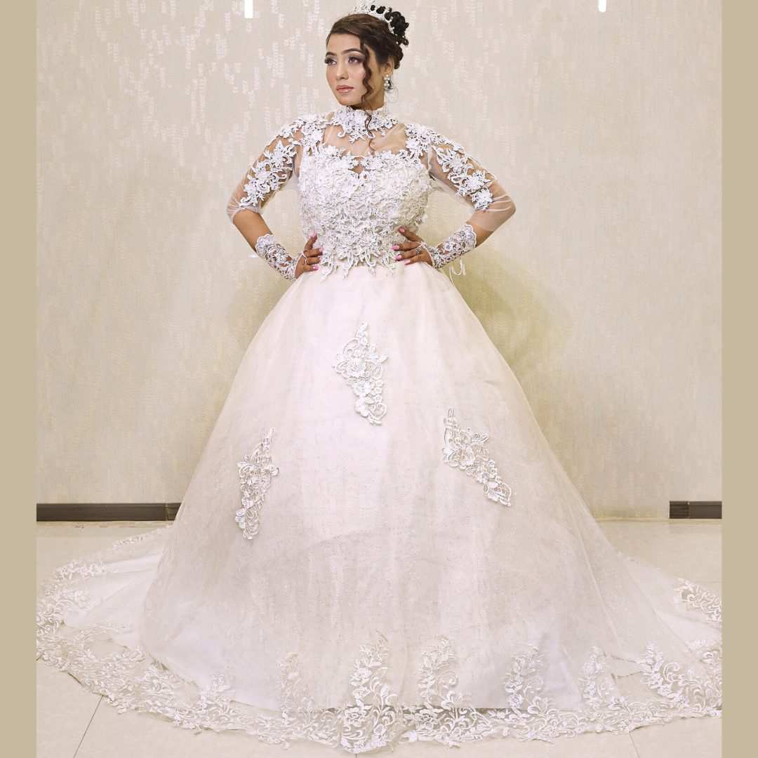 Religious Catholics wedding gown in Odisha