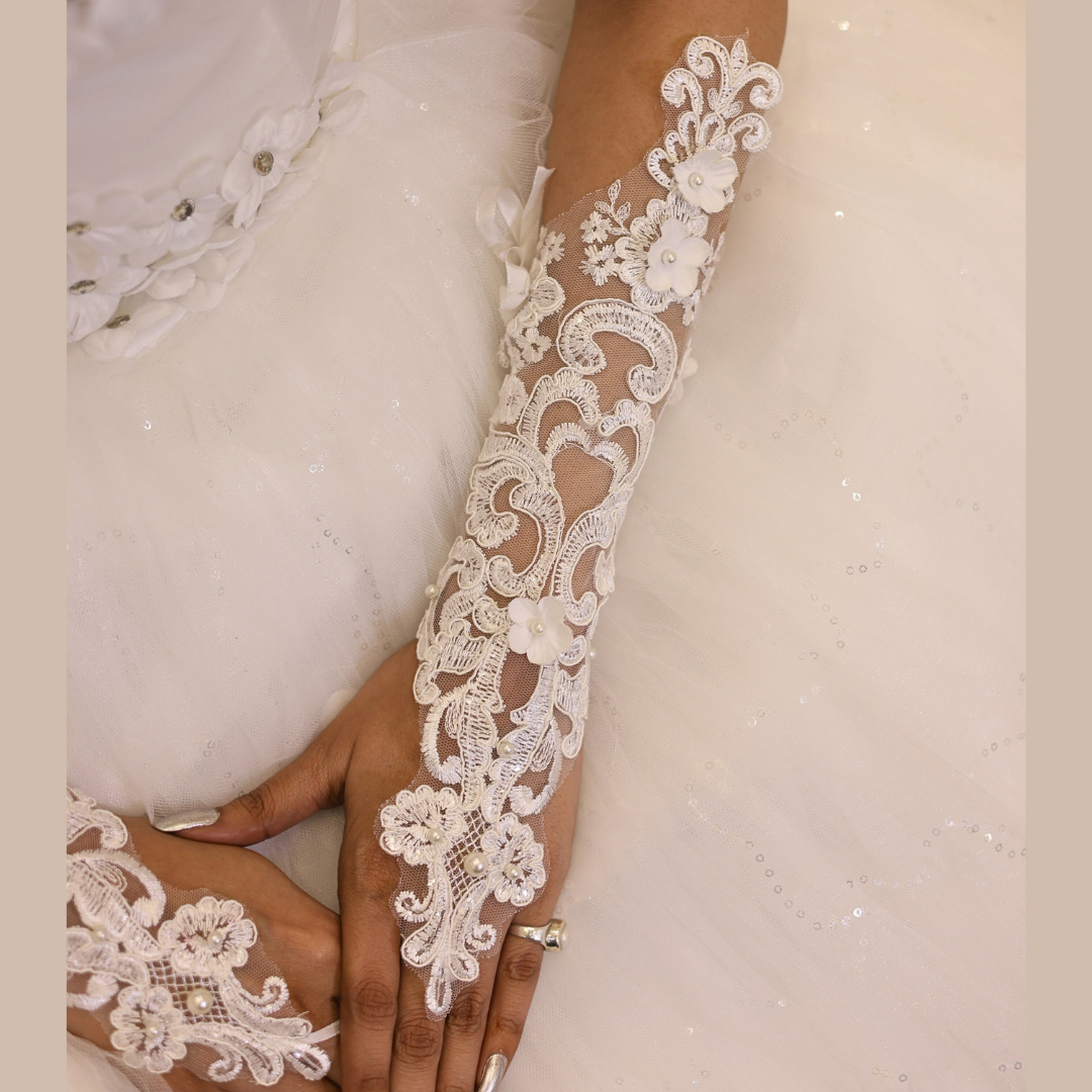 White Christain Wedding Hand Wear in Himanchal Pradesh