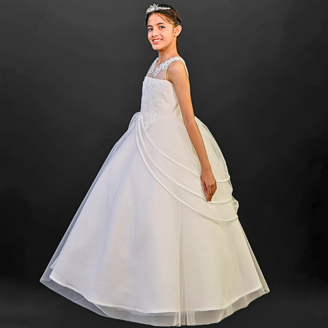 White Catholic church Communion dress in Portland