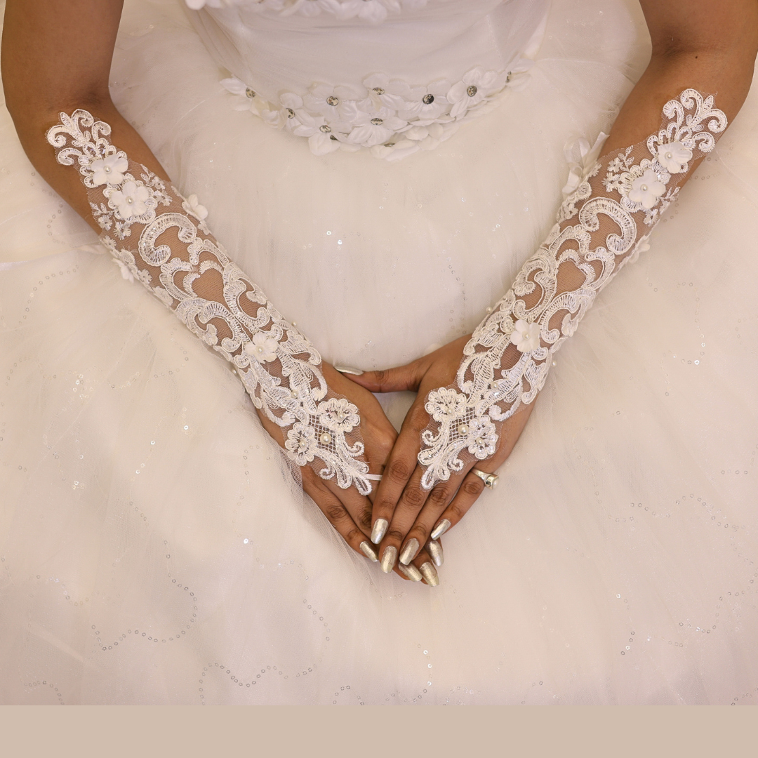 White Christain Wedding Long Sleves Hand In Jharkhand