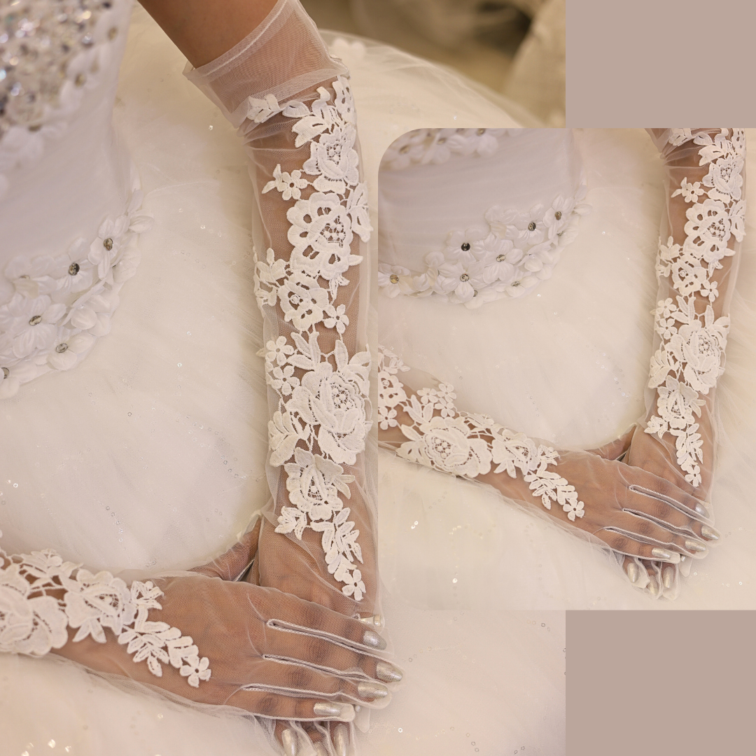 White Christain Wedding Spiritual Gloves in Gonda, U.P.