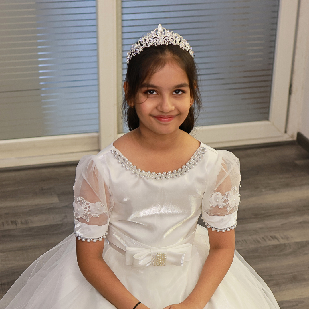 Holy Communion headwear for girls in Shillong