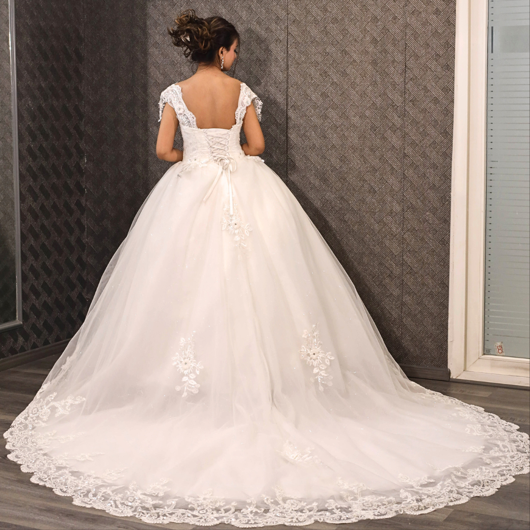 Catholic bride wedding dress in Jaunpur
