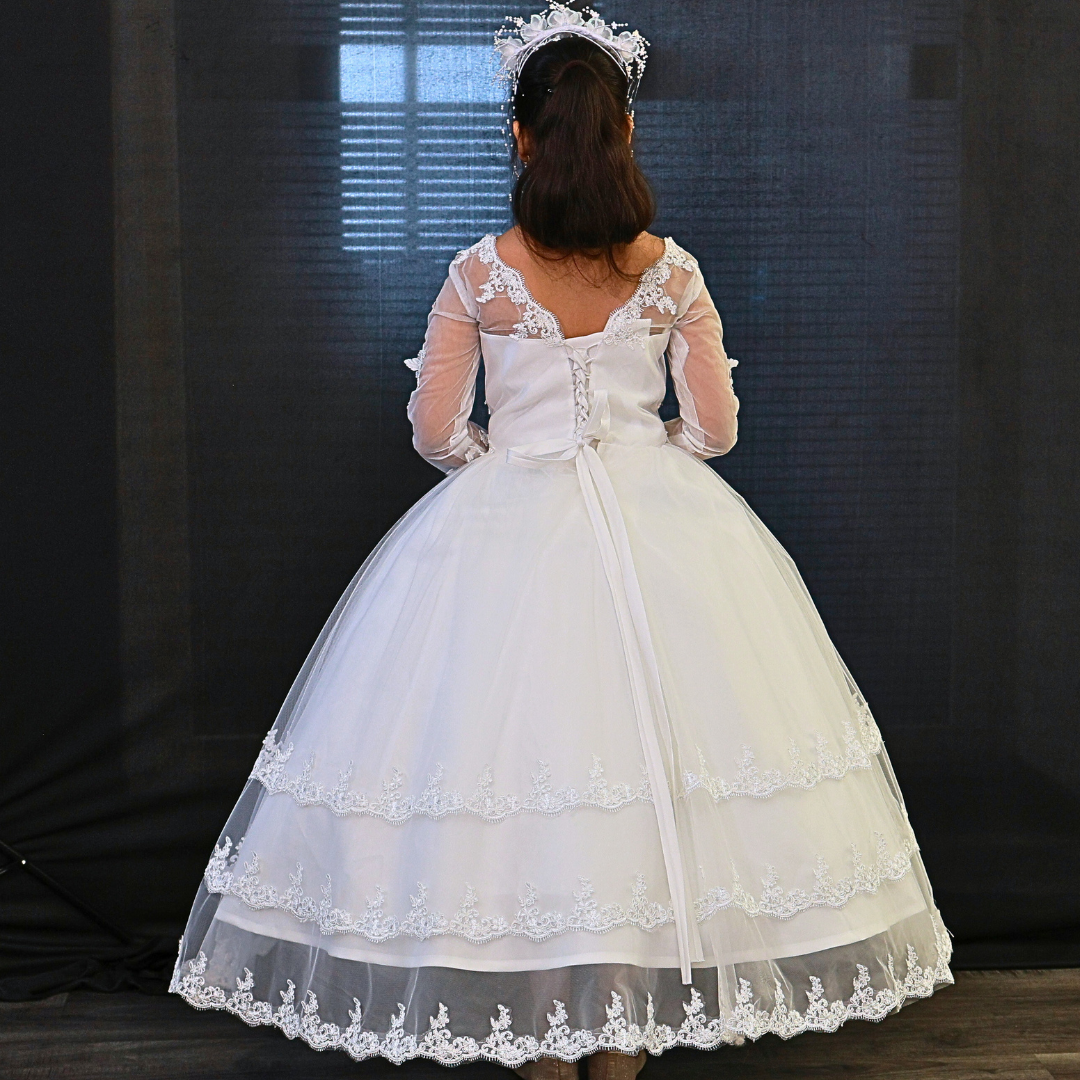 GownLink First Holy Communion Frock * 9 TO 14 Years HLC-1800thin
