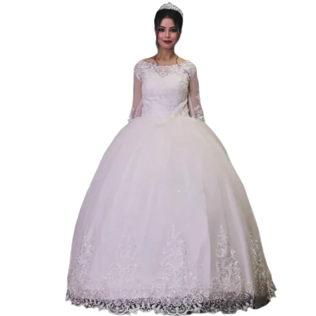 GownLink White Church Wedding Catholic Wedding Gown GL36CB