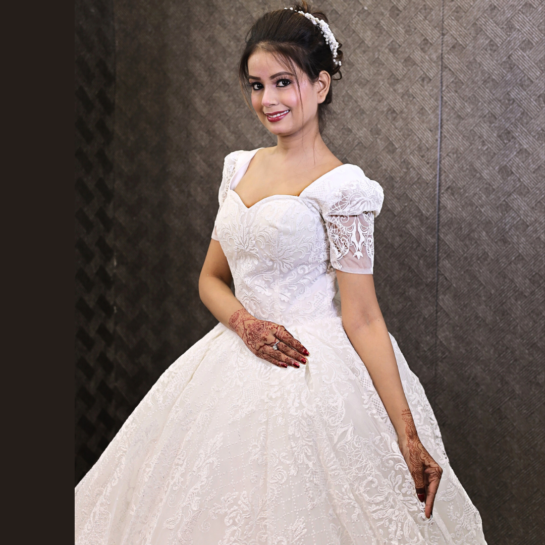GownLink Train Gown for the Christian & Catholic Wedding GLGT166T