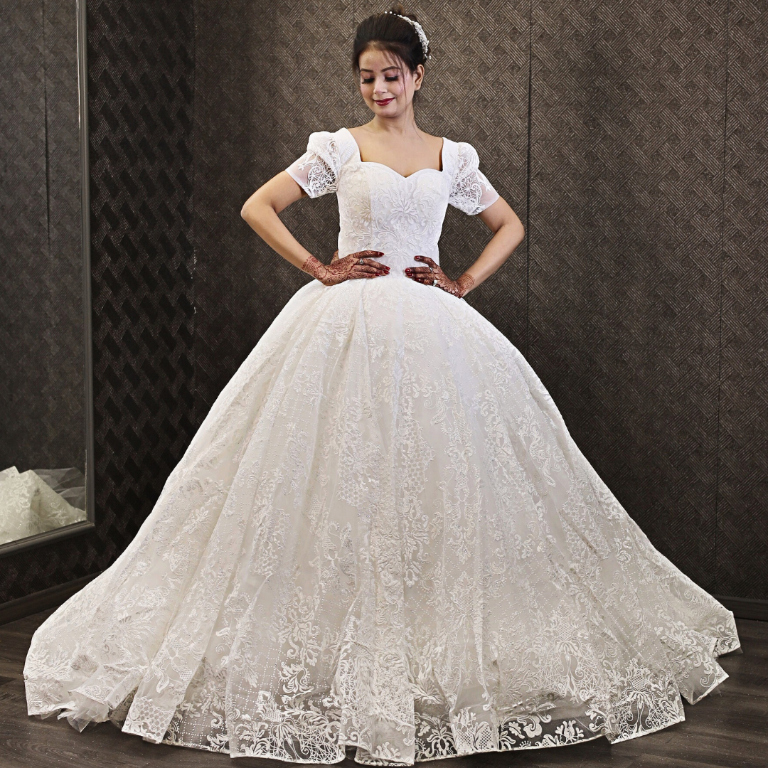 GownLink Train Gown for the Christian & Catholic Wedding GLGT166T