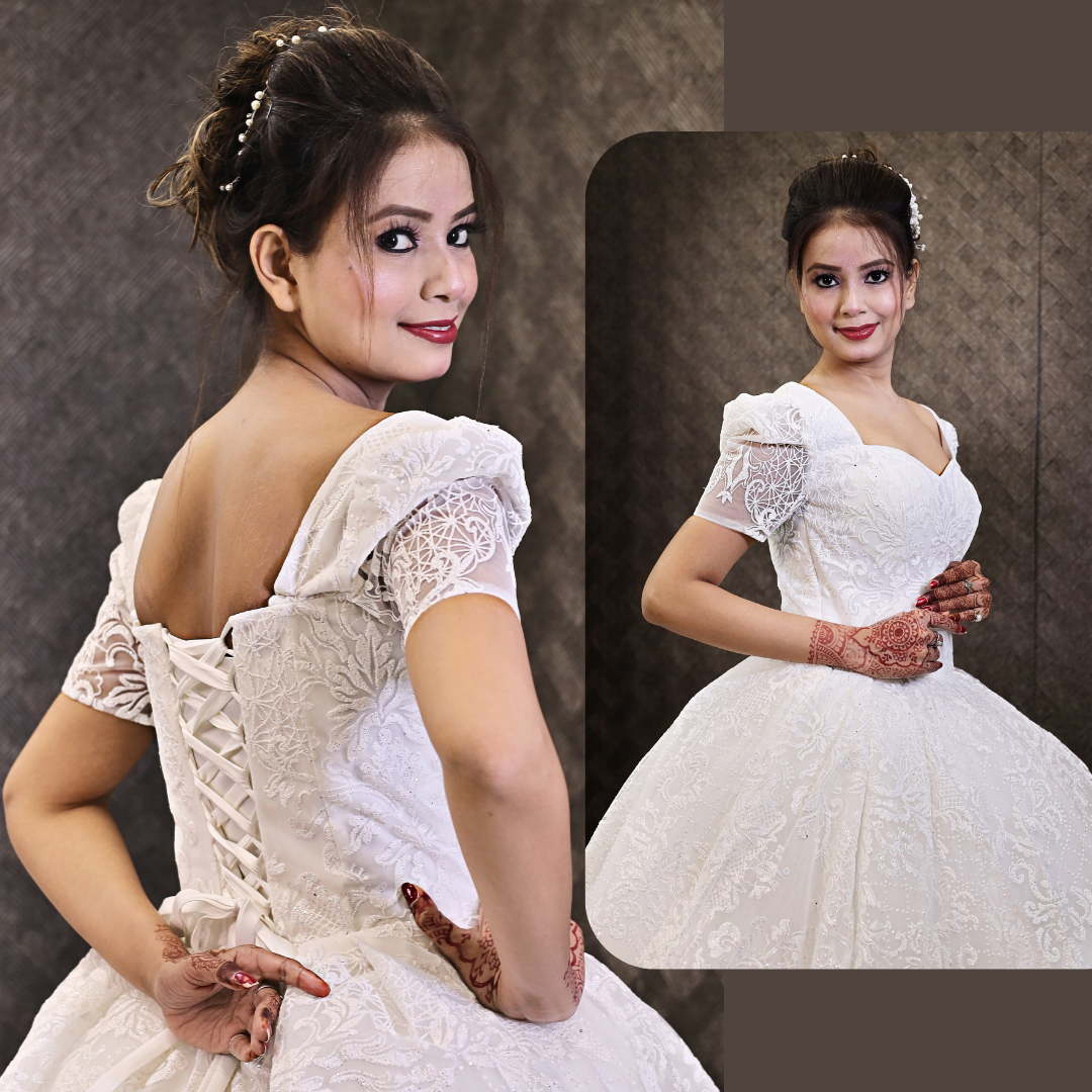 GownLink Train Gown for the Christian & Catholic Wedding GLGT166T