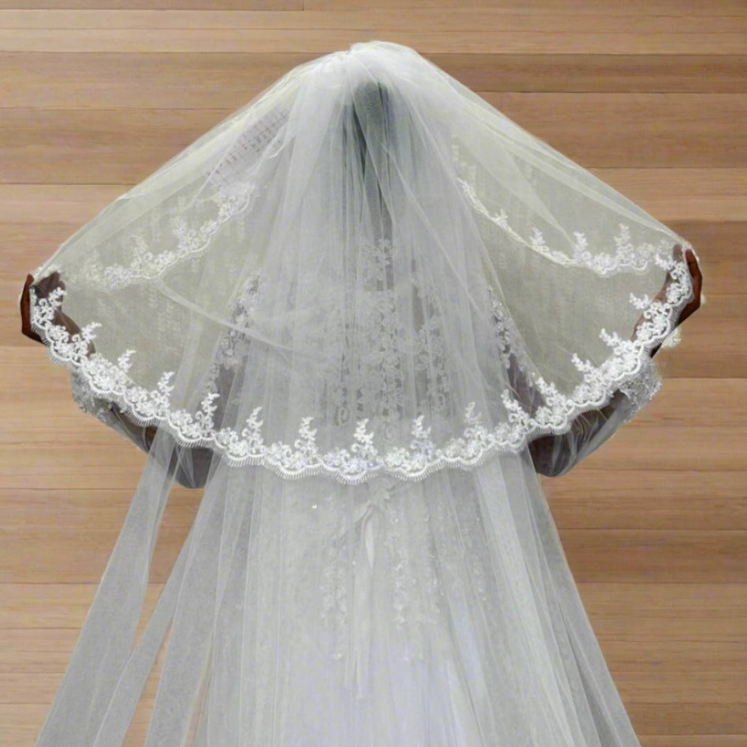 new-whiteivoryblack-lace-veil-vintage-Arunachal Pradesh