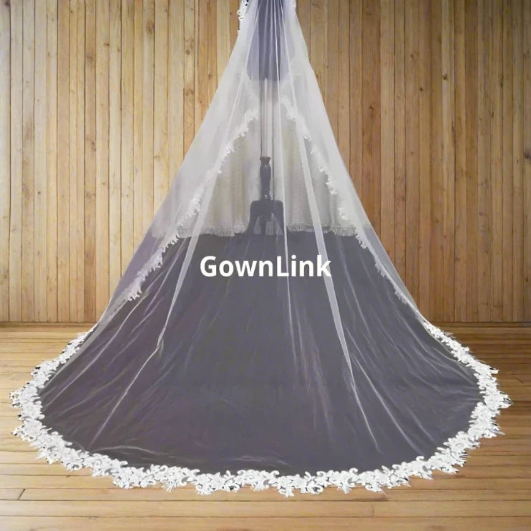 Long bridal veil in india with free delivery