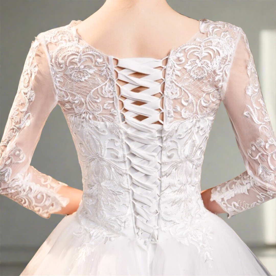 Graceful ball dress with beaded bodice. Bhilai