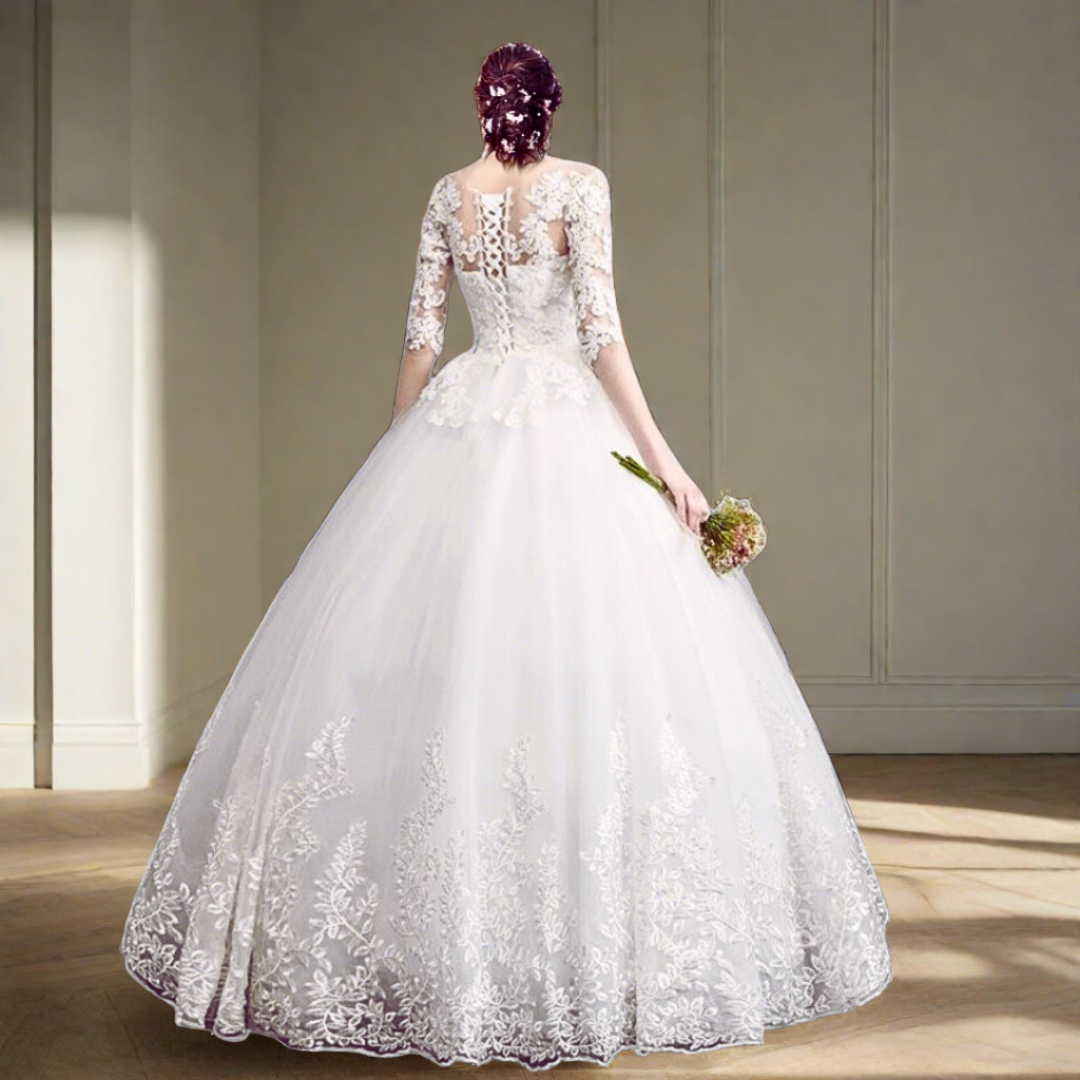 Embellished white wedding gown Bhopal