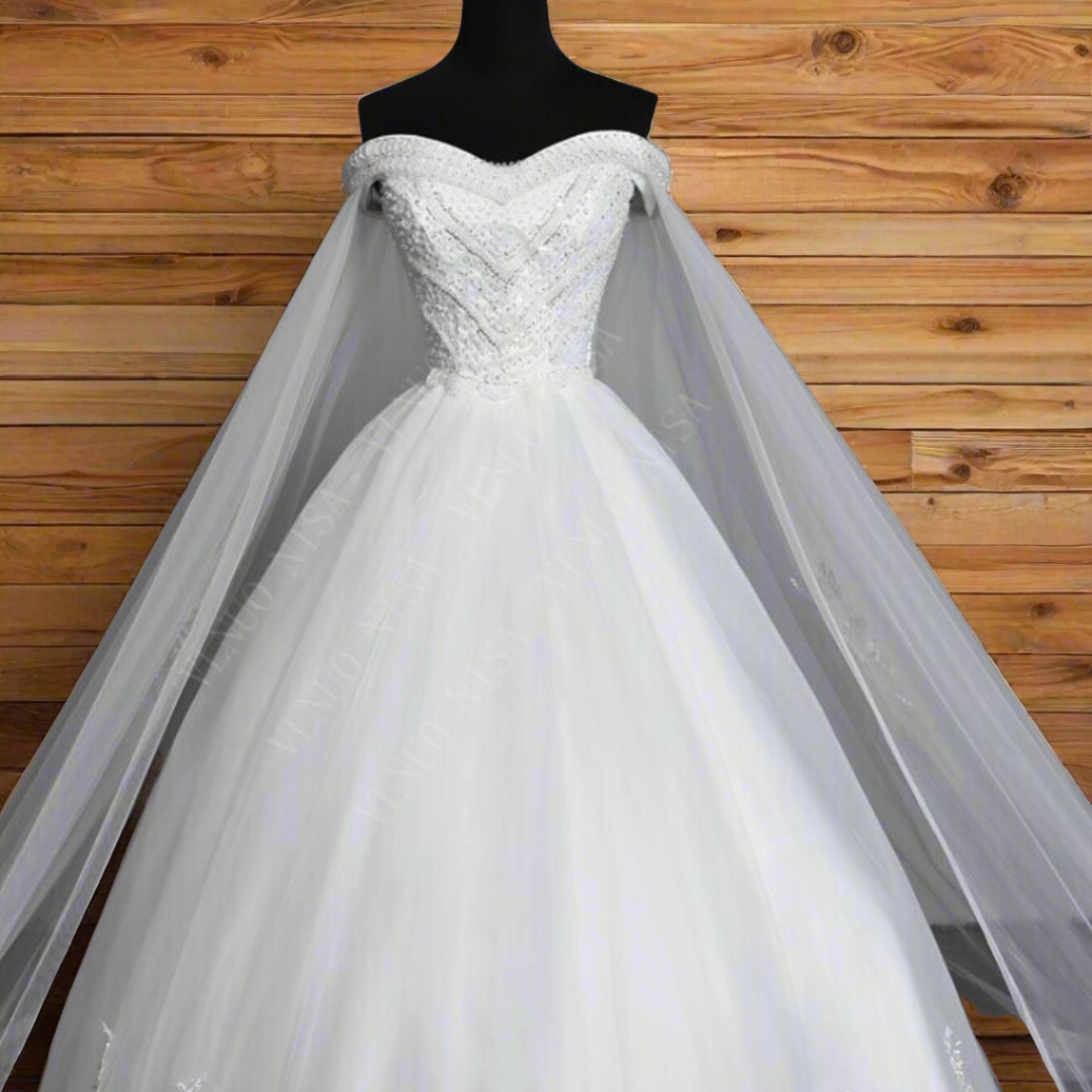 dress wedding white Christian and Catholic Wedding Fast delivery of 5 day Azamgarh