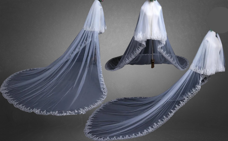 GownLink Cathedral Bridal Veil for Christian and Catholic Weddings GLV5