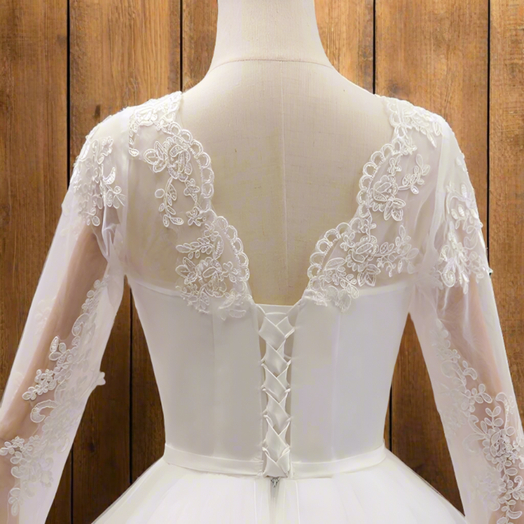 White bridal ball gown Delhi