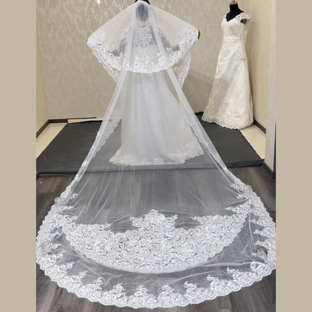 GownLink 4 Meters Long Bridal Veil GLVHL11