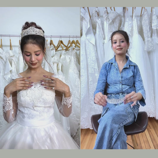 Gownlink white bridal dress gown GLYCX01B
