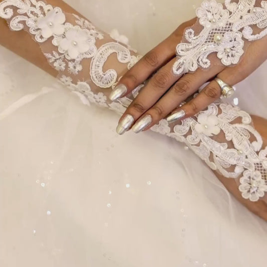 White Christain Bridal Hand wear in Shillong