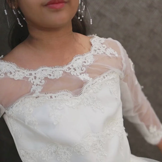 GownLink First Holy Communion Frock * 9 TO 14 Years HLC-1800thin