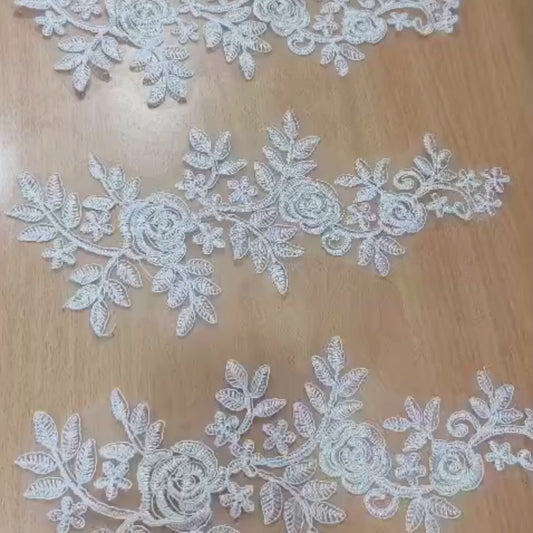 Lace Rose Patches for wedding Dress