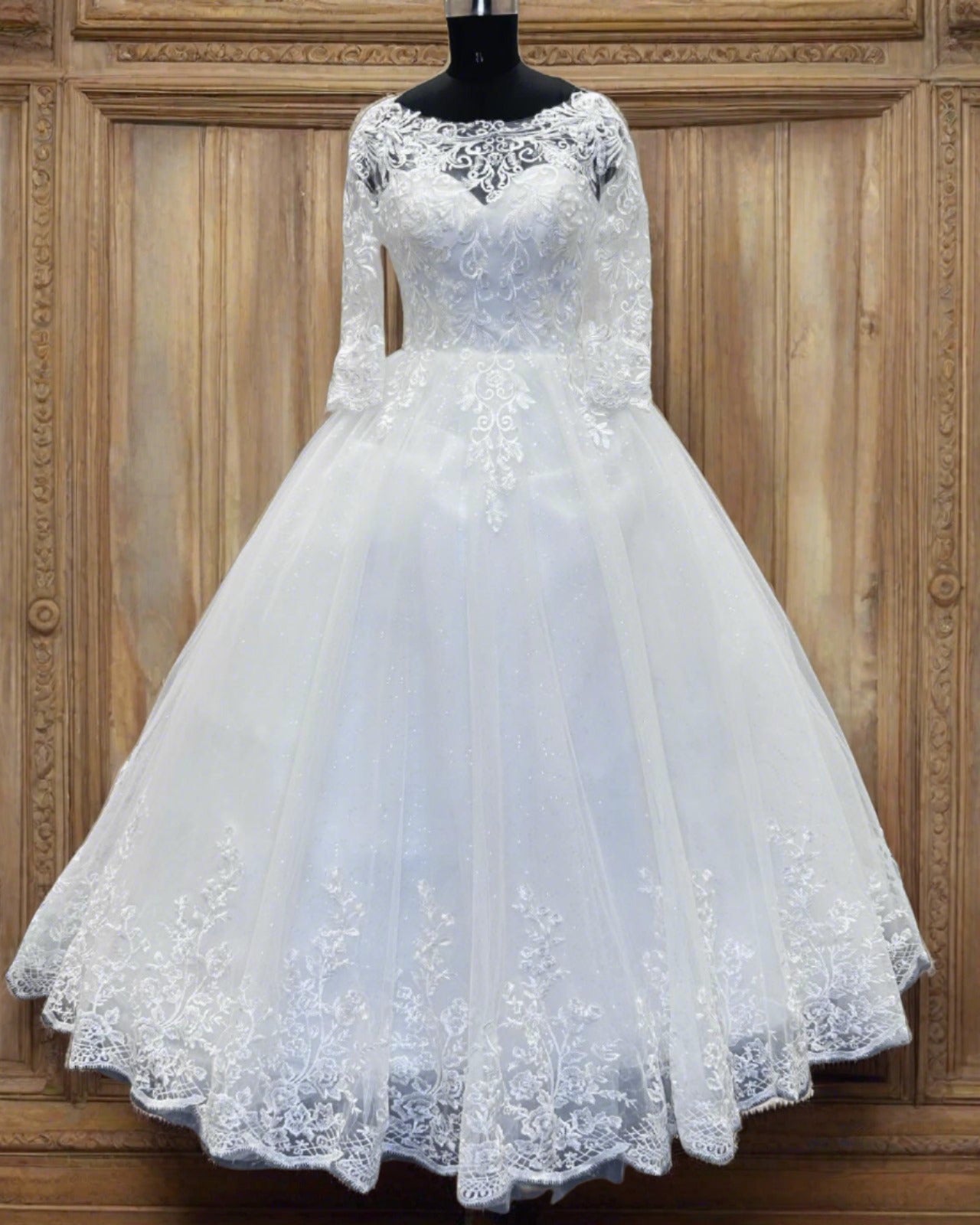 GownLink Traditional White Wedding Ball Gown for the Christian Bride Who  Wants to Honor Her Faith GLGF051